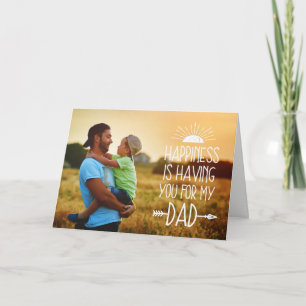 Happiness   Full Photo Father's Day Card