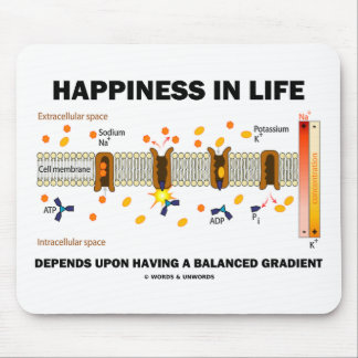 Happiness In Life Depends Upon Balanced Gradient Mouse Pad