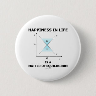 Happiness In Life Is A Matter Of Equilibrium 2 Inch Round Button