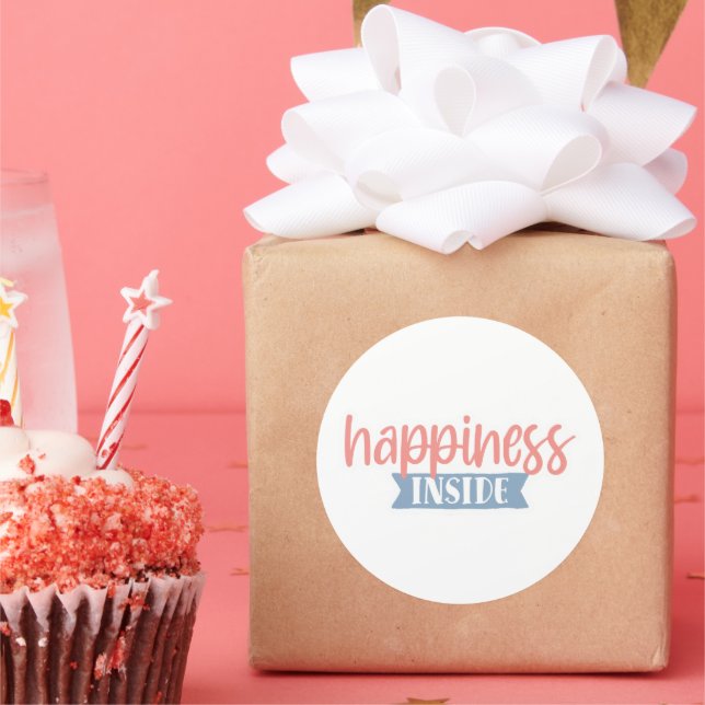 Happiness Inside - Small Business Sticker (Party)