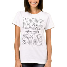 Happiness is a Choice floral shirt