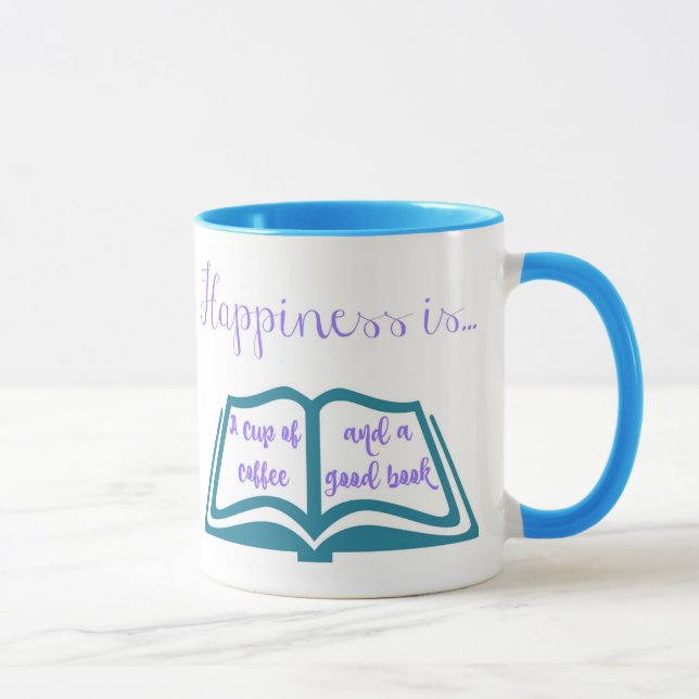 Happiness is a Cup of Coffee and a Good Book (Right)