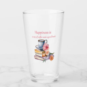 Happiness is a cup of coffee and a good book