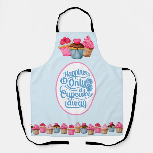 Happiness Is a Cupcake Apron (Front)