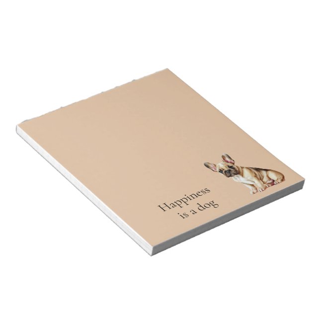 Happiness is a Dog Notepad (Angled)