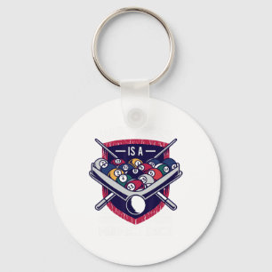 Happiness Is A Perfect Rack Billiard Game Lover Bi Keychain