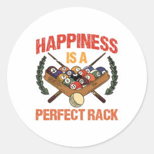 Happiness Is A Perfect Rack  Classic Round Sticker