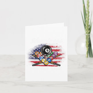 Happiness Is A Perfect Rack I Pool Billiards Playe Card