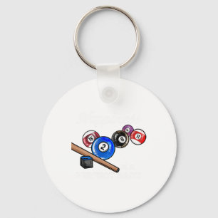 Happiness Is A Perfect Rack I Pool Billiards Playe Keychain