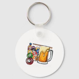 Happiness Is A Perfect Rack I Pool Billiards Playe Keychain
