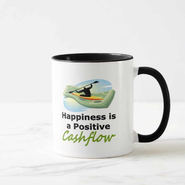 Happiness is a positive cashflow mug (Right)