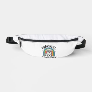 Happiness Is a Wagging Tail Dog Lover Design_1 Fanny Pack
