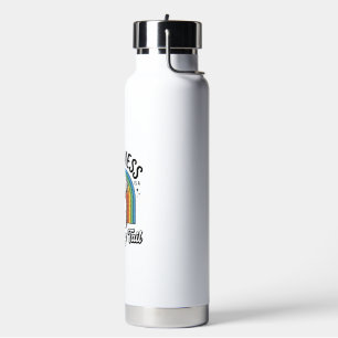 Happiness Is a Wagging Tail Dog Lover Design_1 Water Bottle