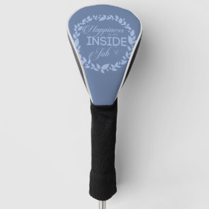 Happiness Is An Inside Job Blue Wreath Golf Head Cover