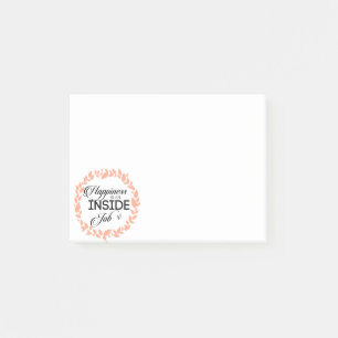 Happiness Is An Inside Job Wreath Post-it Notes
