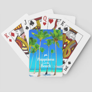 Happiness is at the Beach Playing Cards