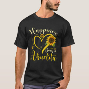 Happiness Is Being A Abuelita Sunflower Mother's D T-Shirt