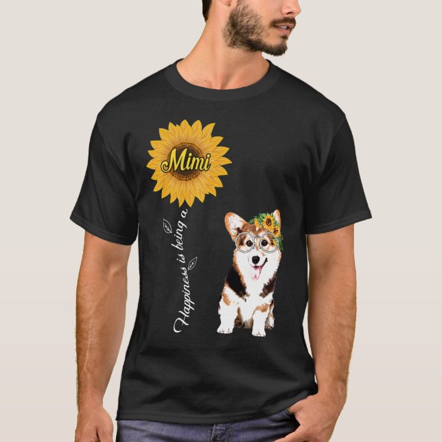 Happiness Is Being A Corgi Mimi T-Shirt (Front)