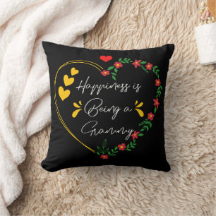 Happiness Is Being A Grammy Mother's Day Funny Throw Pillow