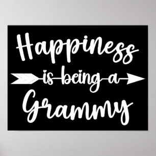 Happiness Is Being A Grammy Mother's Day Grandma Poster