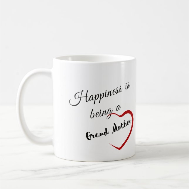 Happiness is Being a Grand Mother Coffee Mug (Left)