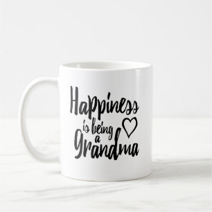 Happiness Is Being A Grandma Heart Coffee Mug