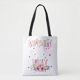 Happiness Is Being A Honey Floral Mimi Christmas Tote Bag