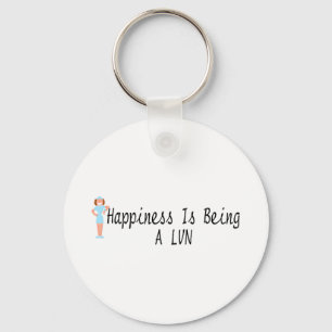 Happiness Is Being A LVN Keychain