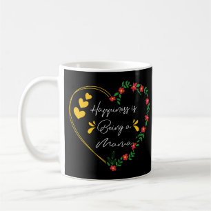 Happiness Is Being A Mama Birthday Gifts Cute Mom Coffee Mug