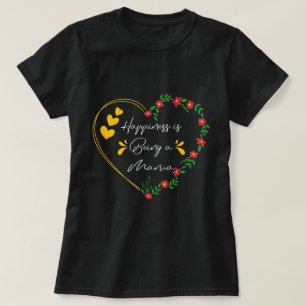 Happiness Is Being A Mama Birthday Gifts Cute Mom T-Shirt