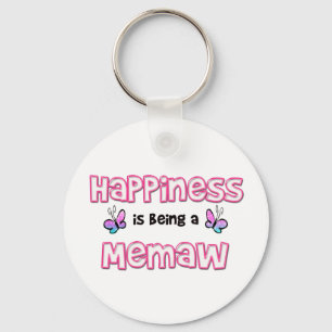 Happiness Is Being A Memaw Keychain
