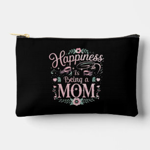 Happiness Is Being A Mom Mother's Day Accessory Pouch