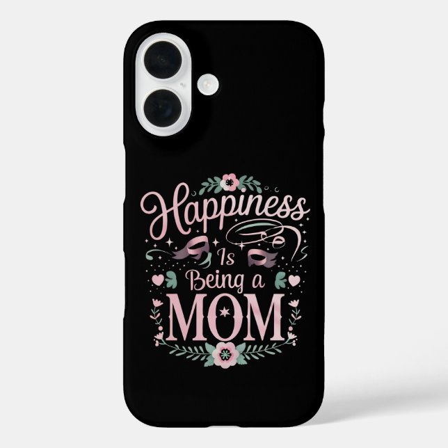 Happiness Is Being A Mom Mother's Day Case-Mate iPhone Case (Back)