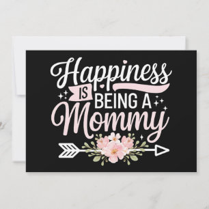Happiness Is Being A Mommy Floral Mother’s Day Invitation
