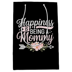 Happiness Is Being A Mommy Floral Mother’s Day Medium Gift Bag