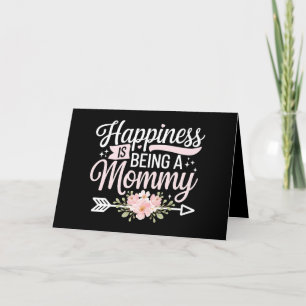 Happiness Is Being A Mommy Floral Mother’s Day Thank You Card