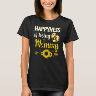 Happiness Is Being A Mommy Sunflower Grandma Mothe T-Shirt
