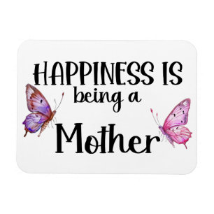 Happiness Is Being A Mother Butterfly Mom Present Magnet