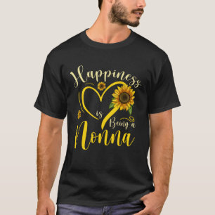 Happiness Is Being A Nonna Sunflower Mother's Day T-Shirt