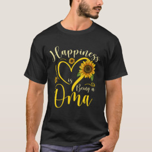 Happiness Is Being A Oma Sunflower Mother's Day Wo T-Shirt