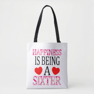 Happiness Is Being A Sixter Floral Mimi Christmas Tote Bag