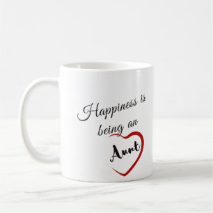 Happiness is being an Aunt Coffee Mug