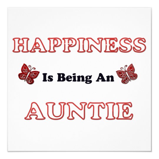 Happiness Is Being An Auntie Card