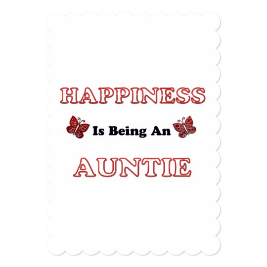 Happiness Is Being An Auntie Card