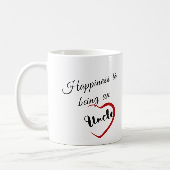 Happiness is being an Uncle Coffee Mug (Left)