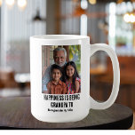 Happiness is Being Grandpa to Name Family Photo  Coffee Mug<br><div class="desc">Show the world how much you love being a grandpa with this custom photo mug! Featuring the heartwarming phrase "Happiness is Being Grandpa to [Custom Name]", this mug is a perfect way to celebrate the special bond. The ideal gift for Birthdays, Father's Day, Christmas, or any special occasion, this mug...</div>
