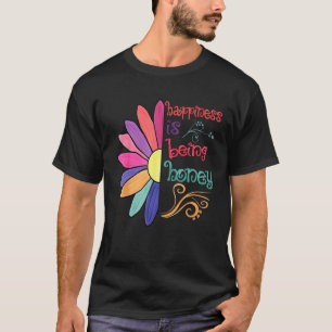 Happiness Is Being Honey Grandma To Be Sunflower M T-Shirt