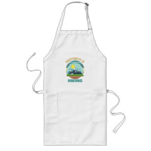 HAPPINESS IS HIKING LONG APRON