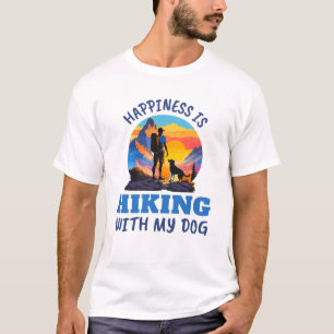 Happiness is Hiking With my Dog T-Shirt
