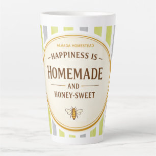 HAPPINESS IS HOMEMADE AND HONEY-SWEET - LATTE MUG